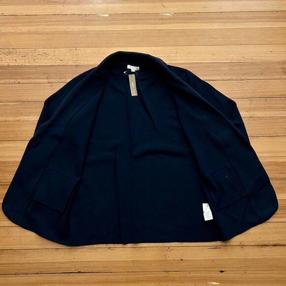 J. Crew Cecile relaxed sweater-blazer. Navy. Size L. NWT. - Picture 13 of 15